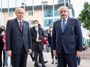TBMM Başkanı Şentop, Bahçeli görüşmesi sona erdi