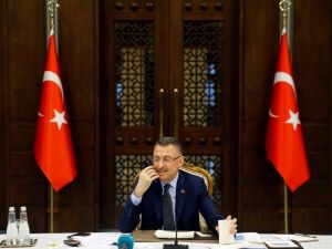 Cumhurbaşkanı Yardımcısı Oktay, Özbekistan Başbakan Yardımcısı Umurzakoy ile görüştü