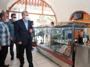 Başkan Beyazgül’den esnaf ziyareti
