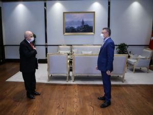 Fuat Oktay, TFF Başkanını kabul etti