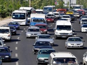 Denizli’de araç sayısı 416 bin oldu