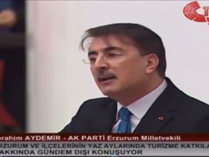 Milletvekili Aydemir TBMM’de Erzurum’u anlattı