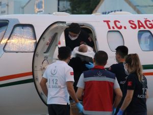 Doğuştan kalp damarları ters olan bebek tedavi için Ankara’ya getirildi