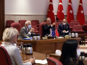 Bakan Akar, AB Dış İlişkiler ve Güvenlik Politikası Yüksek Temsilcisi Borrell ile görüştü