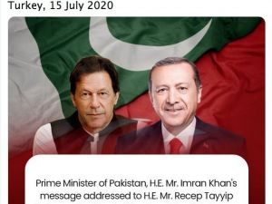 Pakistan Başbakanı Khan’dan Erdoğan’a "15 Temmuz Milli Birlik Günü" mesajı