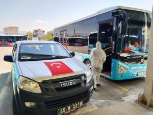 Manisa’da dezenfeksiyon uygulamaları aralıksız sürüyor