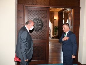 Arnavut Büyükelçinin pandemi dönemindeki ilk resmi ziyareti Vali Yazıcı’ya oldu