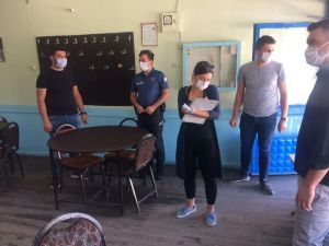 Dumlupınar’da iş yerlerine Korona virüs denetimi