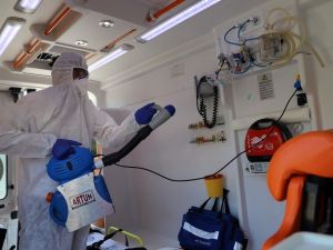 Büyükşehir hasta nakil hizmetlerinde hijyeni aksatmıyor