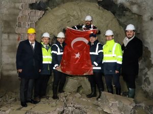Zeytinburnu-Bahçelievler içme suyu tüneli pandemiye rağmen gününde tamamlandı