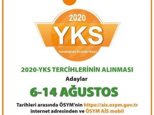 2020-YKS tercihleri başladı