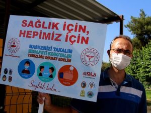 Kula’da pankartlı denetim dikkat çekti