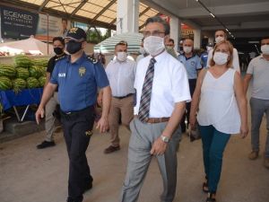 Kuşadası’nda korona virüs denetimleri devam ediyor