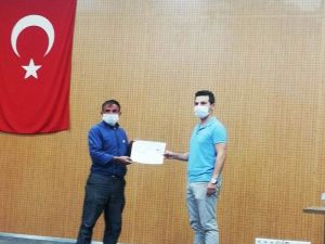 Hisarcık’ta muhtarlara pandemiyle mücadelede ’Başarı Belgesi’