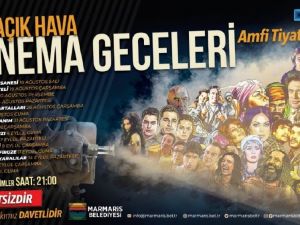 Marmaris’te yıldızların altında sinema keyfi