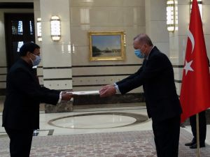 Cumhurbaşkanı Erdoğan, Hindistan Büyükelçisini kabul etti