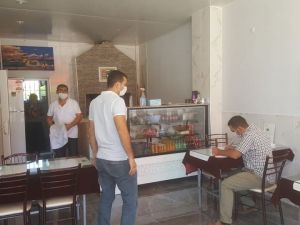 Kaymakam Salih Sak, ilçe merkezi ve köylerde denetime katıldı