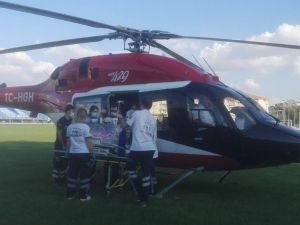 Helikopter 2 günlük bebek için havalandı