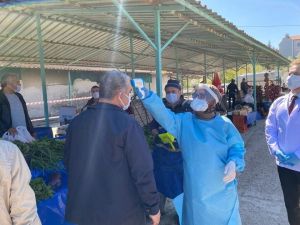 Altıntaş pazarı kapatıldı