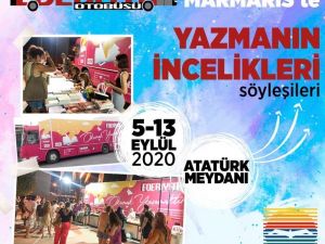 Edebiyat otobüsü Marmaris’te