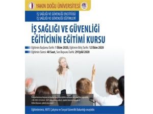 İş Sağlığı ve Güvenliği Uzmanlarına yönelik “Eğiticinin Eğitimi Kursu” başlıyor