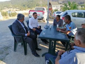 MHP Grubu’ndan Nallıhan’da yanan bölgede inceleme