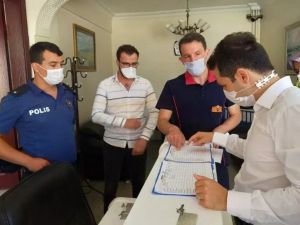 Kaymakam Karadağ’dan iş yeri denetimi