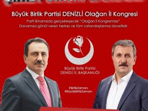 Denizli BBP olağan kongre düzenleyecek