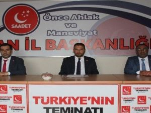 SP Van İl Başkanı ‘imar planını’ gündeme taşıdı