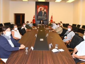 Vali Tavlı Kazı Başkanları ile bir araya geldi