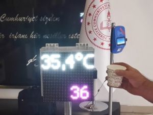 Meslek lisesinde uzaktan otomatik ateş ölçer cihazı geliştirildi