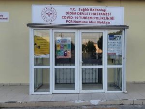 Didim Devlet Hastanesi’nde Turizm PCR Alım Noktası oluşturuldu