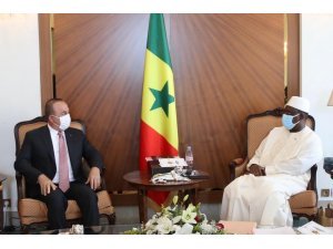 Bakan Çavuşoğlu, Senegal Devlet Başkanı Sall tarafından kabul edildi