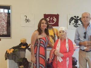 Bedia Akartürk, keçe sergisine hayran kaldı