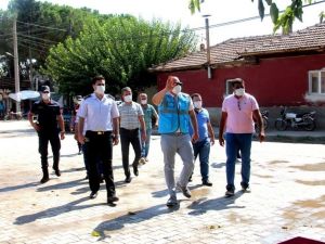 Sarıgöl Kaymakamı Arıkan’dan korona virüs denetimi