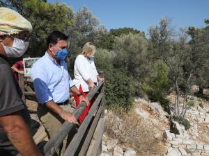 Başkan Aras’tan Pedasa Antik Kenti’ne ziyaret