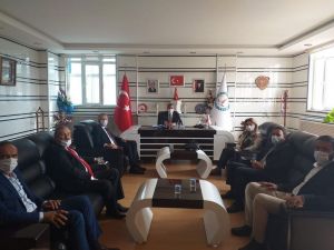 AK Parti heyeti Başkan Arif Teke’yi ziyaret etti