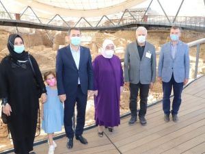 Korona virüsü yenen Binali Yıldırım ve eşi Semiha Yıldırım Göbeklitepe’yi gezdi