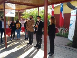 TİKA’dan Şili’deki Mustafa Kemal Atatürk İlköğretim Okulu öğrencilerine Covid-19 yardımı