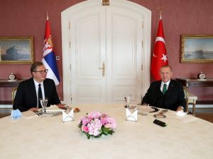 Cumhurbaşkanı Erdoğan, Sırbistan Cumhurbaşkanını kabul etti