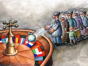 Uluslararası Karikatür yarışmasının ödülleri veriliyor