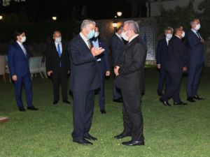 TBMM Başkanı Şentop, eski Meclis başkanları ile yüksek yargı başkanlarını yemekte ağırladı