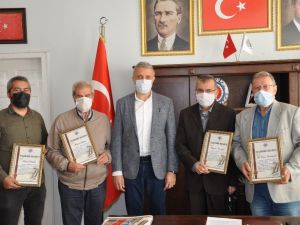 Basın mensuplarına teşekkür belgesi