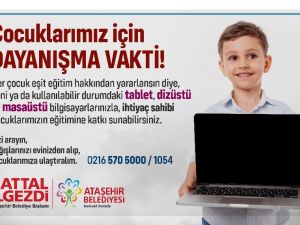Atık pil toplayarak kazandıkları tabletleri uzaktan eğitim için bağışladılar
