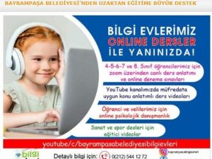 Bayrampaşa Belediyesinden uzaktan eğitime büyük destek
