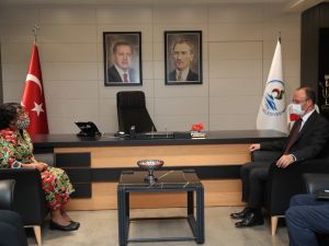 Pamukkale Belediyesi, Prof. Elizabeth Kiango Kiondo’yu ağırladı