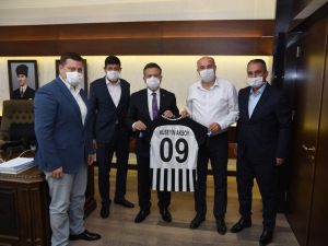 Nazilli Belediyespor ve Başkan Özcan’dan Vali Aksoy’a ziyaret