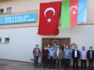 Türk ocakları Sivas Şubesi’nden Azerbaycan’a destek