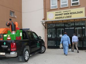 Çankaya Belediyesi’nden okullara dezenfekte