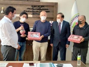 Dünyaca ünlü müzisyen Yamamoto, Hüyük Belediyesi’ni ziyaret etti